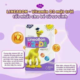 Thumbnail Vitamin giúp bé tăng chiều cao K2+D3 Lineabon 3