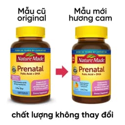 Thumbnail Vitamin tổng hợp cho bà bầu nature made prenatal folic + dha hộp 150 viên nội địa Mỹ 1