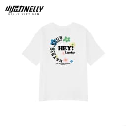 Thumbnail Áo thun NELLY Cotton 260gsm Premium - Flower Lucky Tay Lỡ Form Rộng Nam Nữ 2