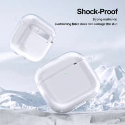 Thumbnail Vỏ bảo vệ trong suốt Fonken có vỏ bảo vệ TPU Carabiner cho Airpods 4 (2024) 3