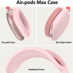 Thumbnail Vỏ bọc bảo vệ tai nghe Air-pods Max bằng silicon chống sốc / trầy xước HDOORLINK 3