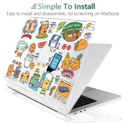 Thumbnail Vỏ bọc máy tính xách tay BATIANDA thích hợp cho MacBook Pro 13 14 16inch M4 M3 M2 M1 Air 13 13.6 15" A2941 A2681 A2337 A2338 A2779 A2780 A2442 A2486 A2179 A1932 A1466 A1369 A1708 A1706 Air11 12 13" 2012-2015 4