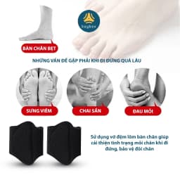 Thumbnail Vớ đệm lõm bàn chân giảm mỏi chân khi đi đứng quá lâu,  bảo vệ đôi chân của bạn - Buybox - BBPK289 1