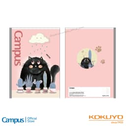 Thumbnail Vở Gáy Keo Meow Series Kẻ 4 Ly Ngang - Kẻ Ngang Có Chấm 120-200 Trang Khổ A5/B5 Chính Hãng Campus 1