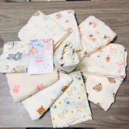 Thumbnail Vỏ gối chống trào ngược muslin, trần bông Kidsword Bunny kích thước 70x70x20cm (Lưu ý dành cho ruột gối chữ C ) 1