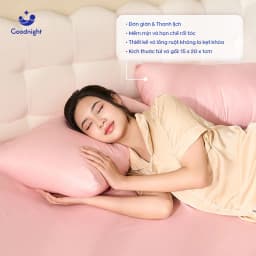 Thumbnail Vỏ Gối Goodnight Airsilk Tencel Lụa Cao Cấp 5 màu pastel - Goodnight Bedding (1 chiếc) 2