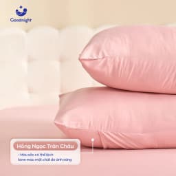 Thumbnail Vỏ Gối Goodnight Airsilk Tencel Lụa Cao Cấp 5 màu pastel - Goodnight Bedding (1 chiếc) 3