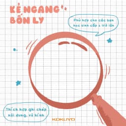 Thumbnail Vở Kẻ 4 Ly Ngang - Kẻ Ngang Có Chấm Campus Kawaii 200 Trang Khổ A5/B5 3