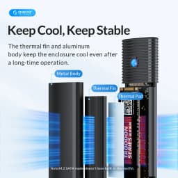 Thumbnail Vỏ SSD ORICO M2 NVME USB3.0 Type-C PCIe SSD Tương thích với SSD NGFF NVME cho Mac (PWM2) 4