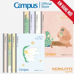 Thumbnail Vở (Tập) Gáy Keo Land of Too-Shy Kẻ ngang/Caro/4 Ly Ngang, 80/96 Tr, A5/B5, Chính Hãng Campus 1