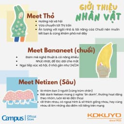 Thumbnail Vở (Tập) Gáy Keo Land of Too-Shy Kẻ ngang/Caro/4 Ly Ngang, 80/96 Tr, A5/B5, Chính Hãng Campus 2