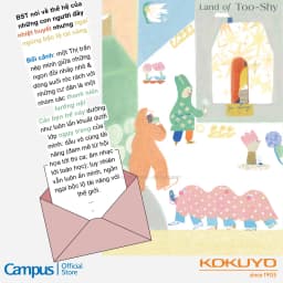 Thumbnail Vở (Tập) Gáy Keo Land of Too-Shy Kẻ ngang/Caro/4 Ly Ngang, 80/96 Tr, A5/B5, Chính Hãng Campus 3