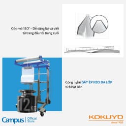 Thumbnail Vở (Tập) Gáy Keo School Kẻ Ngang7mm/4 ly ngang 80/120/200 Trang Khổ B5 Chính Hãng Campus 1