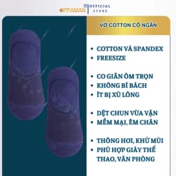Thumbnail Vớ trơn tất lười nam vớ lười trơn nam nữ vải coton chống hôi chân tất lười nam cao cấp OVT4 OPPAMAN 2