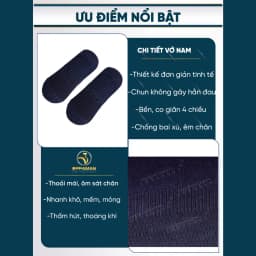 Thumbnail Vớ trơn tất lười nam vớ lười trơn nam nữ vải coton chống hôi chân tất lười nam cao cấp OVT4 OPPAMAN 3