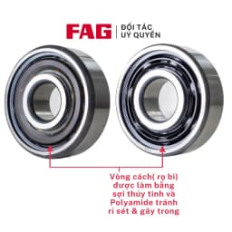 Thumbnail Vòng bi bánh xe FAG - 6301 lắp theo xe Honda Wave, Future, Air Blade, Lead, SH 2