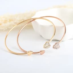 Thumbnail Vòng Tay CRRJU 003 Trang Trí Hình Trái Tim Đính Kim Cương Gỉa Thời Trang Đáng Yêu 1
