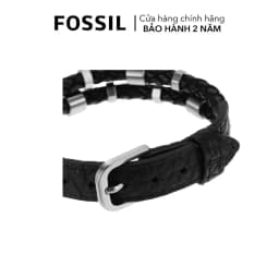 Thumbnail Vòng tay Fossil dây da đen cá tính JF04473040 3