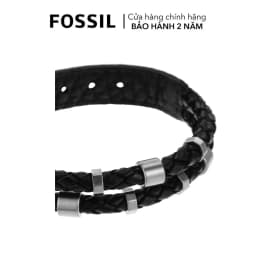 Thumbnail Vòng tay Fossil dây da đen cá tính JF04473040 4