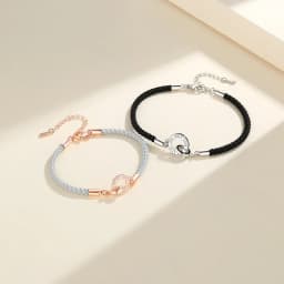 Thumbnail Vòng tay Julius thời trang Double Ring Unisex JB + túi vải | Julius Official 1