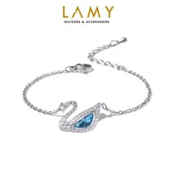 Thumbnail Vòng tay nữ CDE Crystal Swan Bracelet Blue CDE2083BE - Vòng tay Lamy thiên nga cao cấp 1