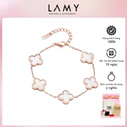 Thumbnail Vòng tay nữ CDE Five Four Leaf Clovers Bracelet Rose Gold CDE2026RG 1