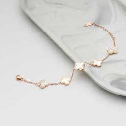 Thumbnail Vòng tay nữ CDE Five Four Leaf Clovers Bracelet Rose Gold CDE2026RG 4