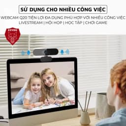 Thumbnail Webcam Máy Tính PC Laptop Ziyou Q-20 Độ Phân Giải 2K Có Mic Camera Trợ Sáng Cực Nét 2