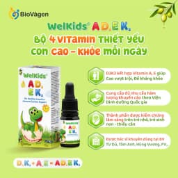 Thumbnail Welkids ADEK bổ sung D3K2 kết hợp Vitamin A, E hỗ trợ nâng cao đề kháng, phát triển chiều cao 1