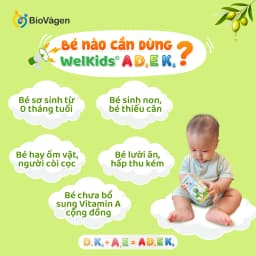 Thumbnail Welkids ADEK bổ sung D3K2 kết hợp Vitamin A, E hỗ trợ nâng cao đề kháng, phát triển chiều cao 3