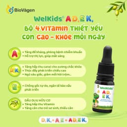 Thumbnail Welkids ADEK bổ sung D3K2 kết hợp Vitamin A, E hỗ trợ nâng cao đề kháng, phát triển chiều cao 4