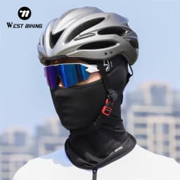 Thumbnail WEST BIKING Mặt nạ Balaclava chống tia cực tím thoáng khí có lỗ kính Mặt nạ lụa băng khô nhanh Mũ đội đầu 2