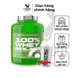 Thumbnail Whey Protein - WHEY ISOLATE 2000g - 80serving- Thực phẩm phát triển cơ tinh kiết không nóng trong - SCITEC NUTRITION 1