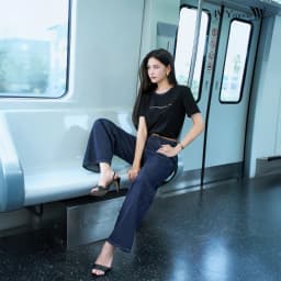 Thumbnail Wide Leg Jeans - Quần denim ống suông, Quần công sở dạo phố nữ IVY moda MS 25M9085 1