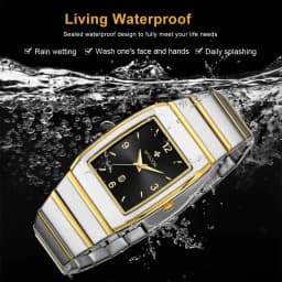 Thumbnail Wwoor Mới Thương Hiệu Hàng Đầu Đồng Hồ Nam Sang Trọng Vuông Thạch Anh Đồng Hồ Đeo Tay Chống Thấm Nước Thời Trang Đồng Hồ Thép Không Gỉ Cho Nam-8888 3