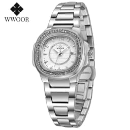Thumbnail WWOOR Đồng Hồ Nữ Đính Đá Sang Trọng Relogio Feminino-8874 1