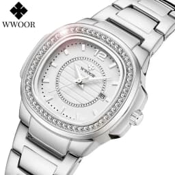 Thumbnail WWOOR Đồng Hồ Nữ Đính Đá Sang Trọng Relogio Feminino-8874 3