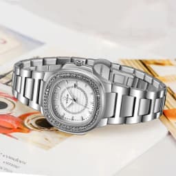 Thumbnail WWOOR Đồng Hồ Nữ Đính Đá Sang Trọng Relogio Feminino-8874 4