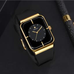 Thumbnail Wwoor Đồng Hồ quartz Mặt Vuông Dây Silicon Chống Thấm Nước Thời Trang Cho Nam Mã 8884 4