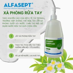 Thumbnail Xà Phòng Rửa Tay ALFASEPT Handwash Chiết Xuất Lá Trà Xanh Thân Thiện Với Da, Giúp Sát Khuẩn Nhanh Chóng, Hiệu Quả 4