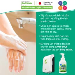 Thumbnail Xà Phòng Rửa Tay Sát Khuẩn Saraya Smart San Hand Soap H-1, Không Mùi - Can 5Kg 2