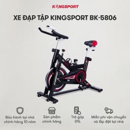 Thumbnail Xe đạp tập KINGSPORT BK-5806 bánh đà 6kg khả năng kháng lực cao, tích hợp đồng hồ đo lường chỉ số 1