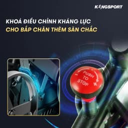 Thumbnail Xe đạp tập KINGSPORT BK-5806 bánh đà 6kg khả năng kháng lực cao, tích hợp đồng hồ đo lường chỉ số 4