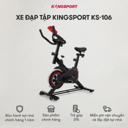 Thumbnail Xe đạp tập KINGSPORT KS-106 với khung sườn chắc chắn, tích hợp đồng hồ đo lường chỉ số 2