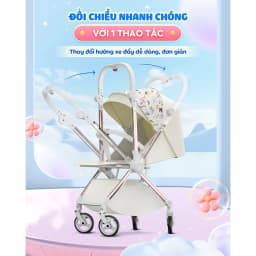 Thumbnail Xe đẩy 2 chiều Chilux K5 - Thiết kế giỏ nằm rộng rãi, bánh xe giảm xóc 2