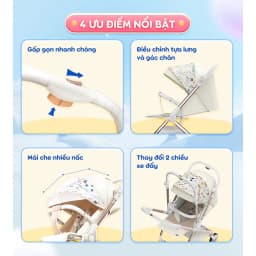 Thumbnail Xe đẩy 2 chiều Chilux K5 - Thiết kế giỏ nằm rộng rãi, bánh xe giảm xóc 4