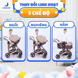 Thumbnail Xe đẩy cho bé Chilux V1.6 - 9 tính năng tiện dụng cho mẹ và bé - có thể gấp gọn 1