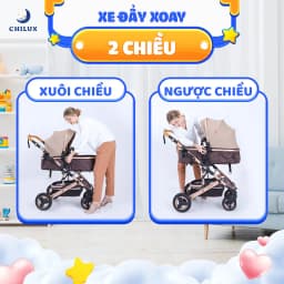 Thumbnail Xe đẩy cho bé Chilux V1.6 - 9 tính năng tiện dụng cho mẹ và bé - có thể gấp gọn 2