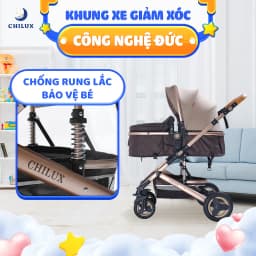 Thumbnail Xe đẩy cho bé Chilux V1.6 - 9 tính năng tiện dụng cho mẹ và bé - có thể gấp gọn 3