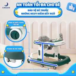 Thumbnail Xe tập đi cho bé chữ U Chilux Walk-S, đa năng, tạo cho bé hướng cố định khi di chuyển 4